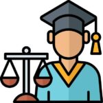 Law Student concept vector color icon design, Law Firm and Legal institutions Stock illustration
